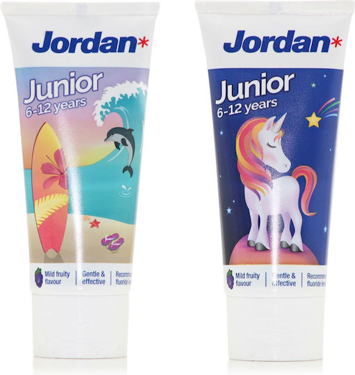 Jordan Junior Children's Toothpaste for 6+ Years with Mint Flavor 50ml