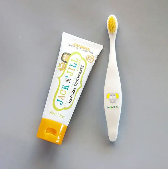 Jack n' Jill Baby Toothpaste for 6m+ with Banana Flavor Fluoride-Free 50gr