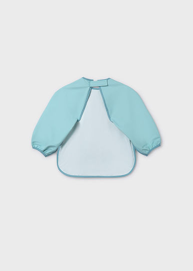 Mayoral Fabric Coverall with Hoop & Loop Fastener, with Pocket & Sleeves Natural