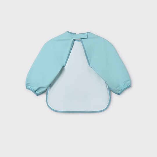 Mayoral Fabric Coverall with Hoop & Loop Fastener, with Pocket & Sleeves Natural