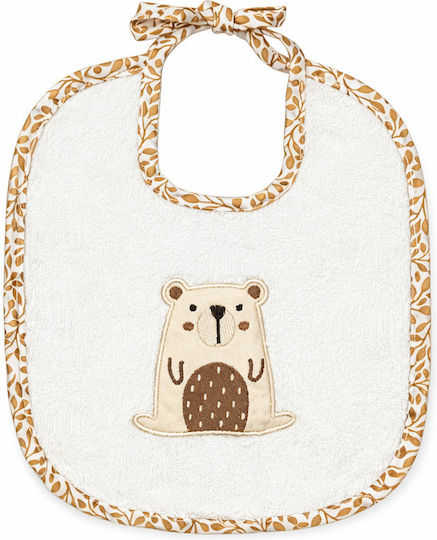 Baby Star Σαλιάρα Υφασμάτινη με Κορδόνι Μπεζ για 6 m+
