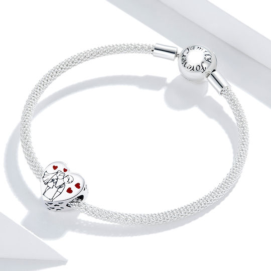 Ασημενιο Charm 925 Silver Married Couple Hearts