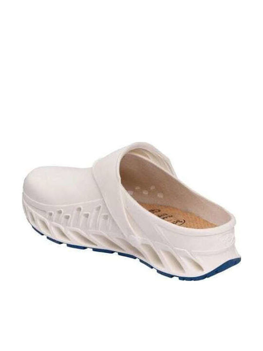 Scholl Anatomic White Clogs