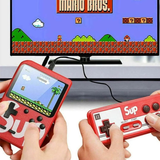 Techkidz 400-game Console Emulator Multiplayer Controller Sup Model Red