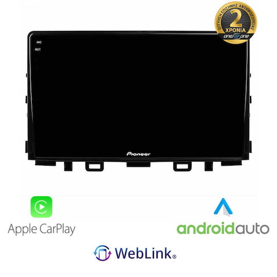Pioneer Ηχοσύστημα Αυτοκινήτου για Kia Rio / Stonic 2018 (Bluetooth/USB/WiFi/GPS/Apple-Carplay/Android-Auto)