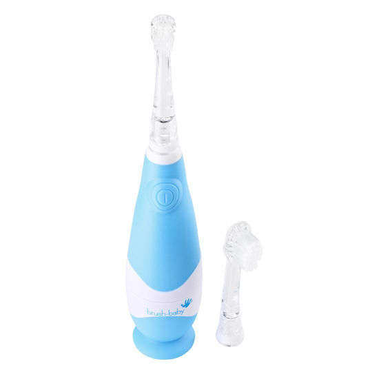 Brush Baby Babysonic Children's Electric Toothbrush with Chronograph for 0m+ Blue with Replacement Heads