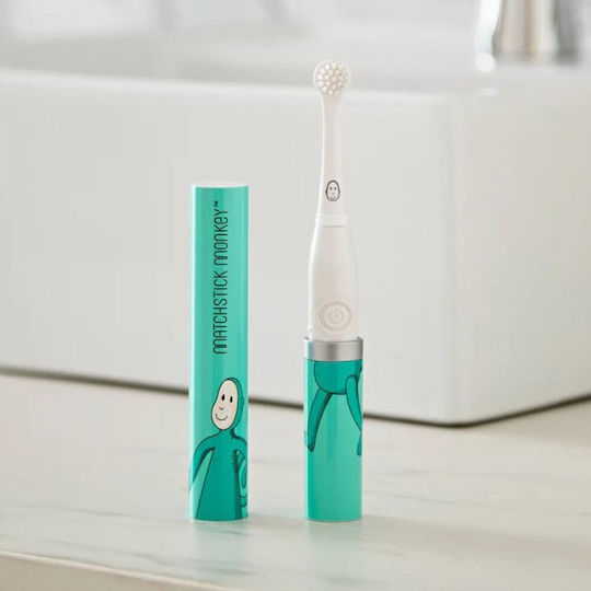 Matchstick Monkey Παιδική Ηλεκτρική Οδοντόβουρτσα για 3m+ με Θήκη Ταξιδίου