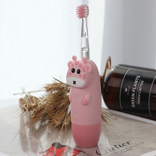 innoGio GIOgiraffe Children's Electric Toothbrush with Chronograph for 2+ Years Giraffe with Replacement Heads