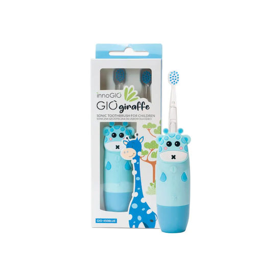 innoGio GIOgiraffe Children's Electric Toothbrush with Chronograph for 2+ Years Giraffe with Replacement Heads
