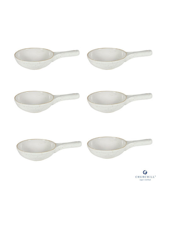 Churchill 1795 Porcelain White Serving Platter 14x14cm 6 Pieces