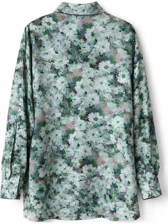 Long Sleeve Women's Silky Shirt