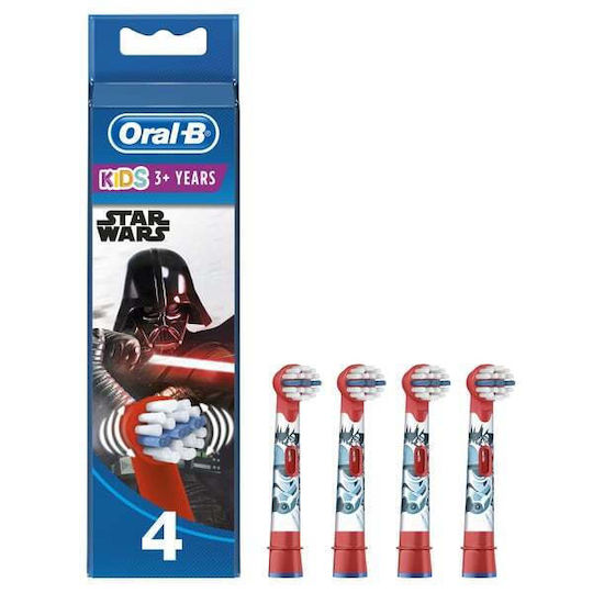 Oral-B Replacement Electric Toothbrush Heads Stages Power 4 Pieces for 3+ Years Star Wars