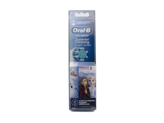 Oral-B Kids Electric Toothbrush Replacement Heads 2 Pieces for 3+ Years Frozen
