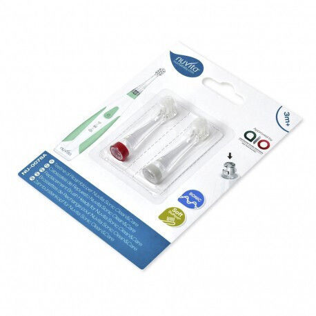 Nuvita Sonic Clean Electric Toothbrush Heads 2 Pieces for 3m+