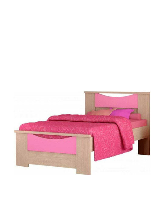 Smile Kids Bed Semi Double Pink for Mattress 110x190cm