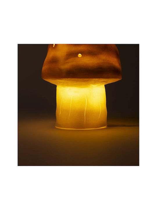 Egmont Led Kids Decorative Lamp Mushroom Small Orange 15x15x28εκ.