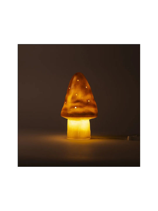 Egmont Led Kids Decorative Lamp Mushroom Small Orange 15x15x28εκ.