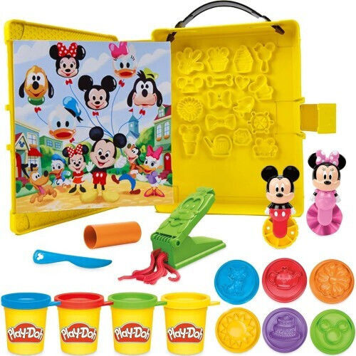 Hasbro Плей-Доу Пластелини - Игра Disney Junior On-the-Go Пекарна Кухня за 2+ Години 3 Части