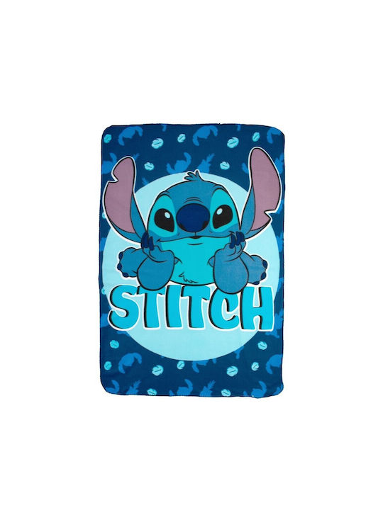 Disney Κουβέρτα Fleece Stitch Blue 100x140εκ.