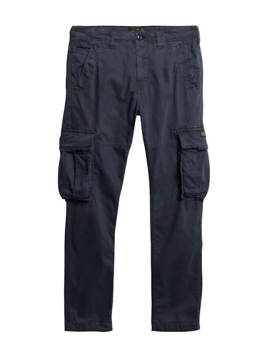 Ανδρικό Παντελόνι Cargo Ελαστικό Regular Fit French-navy