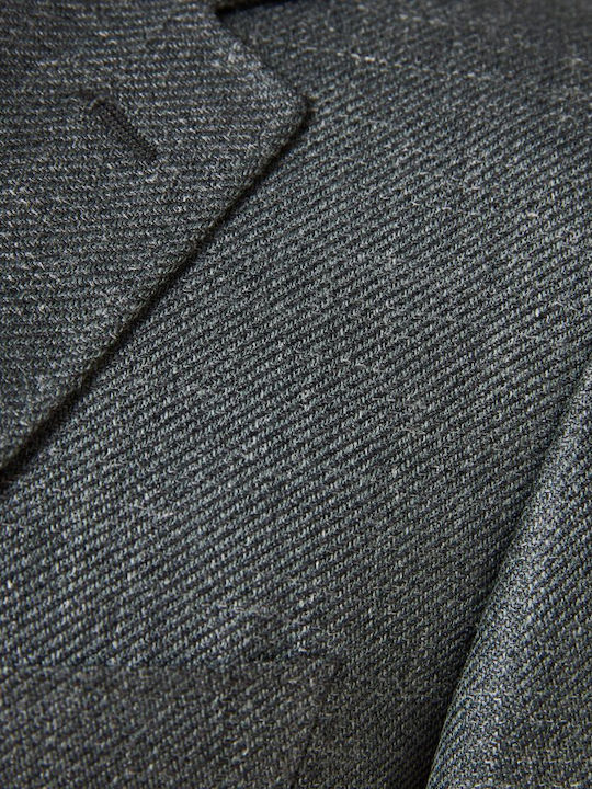 Winter Men’s Suit Jacket Gray
