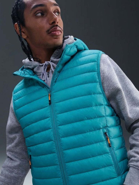 Sleeveless Jacket Turquoise