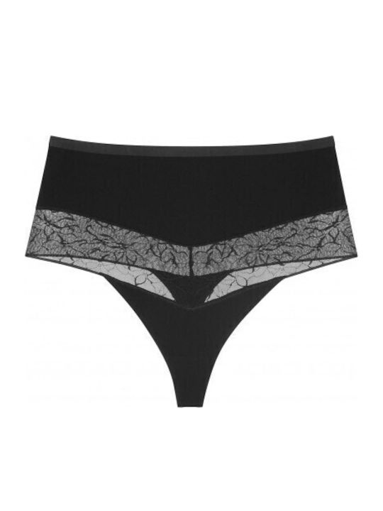 High Waist Women's Slip Black