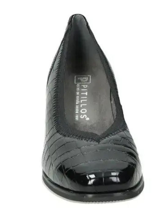 Pumps aus Schwarz Lackleder