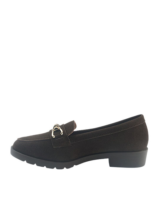 Γυναικεία Loafers σε Καφέ Χρώμα