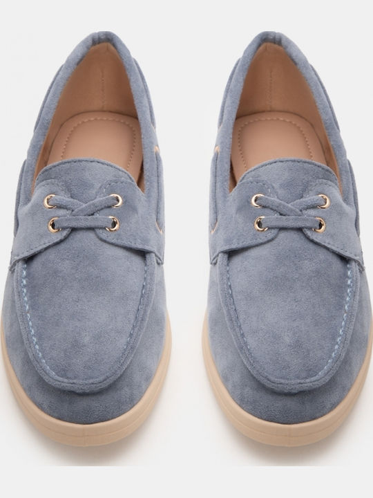 Damen Mokassins in Hellblau Farbe