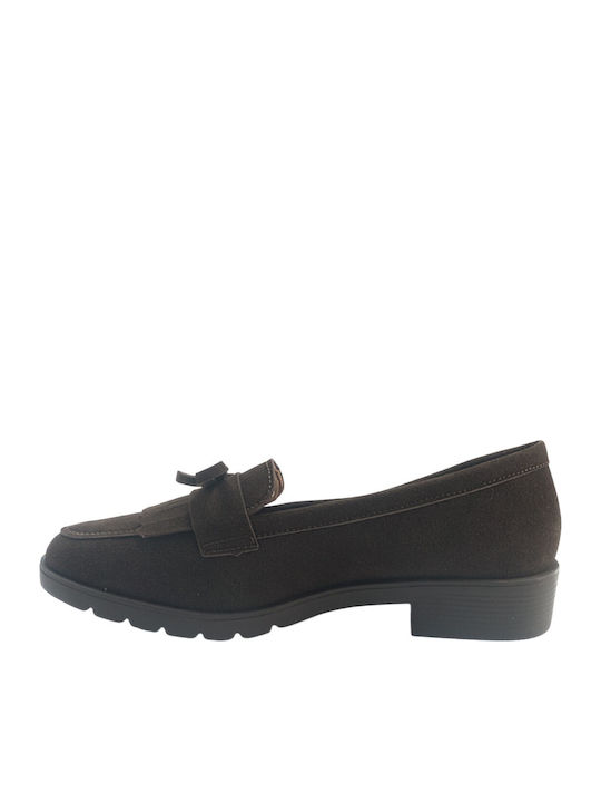 Γυναικεία Loafers σε Καφέ Χρώμα
