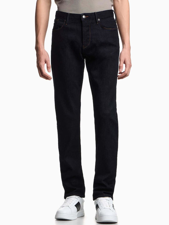 Emporio Armani Παντελόνι Τζιν Ελαστικό Slim Fit Μπλε