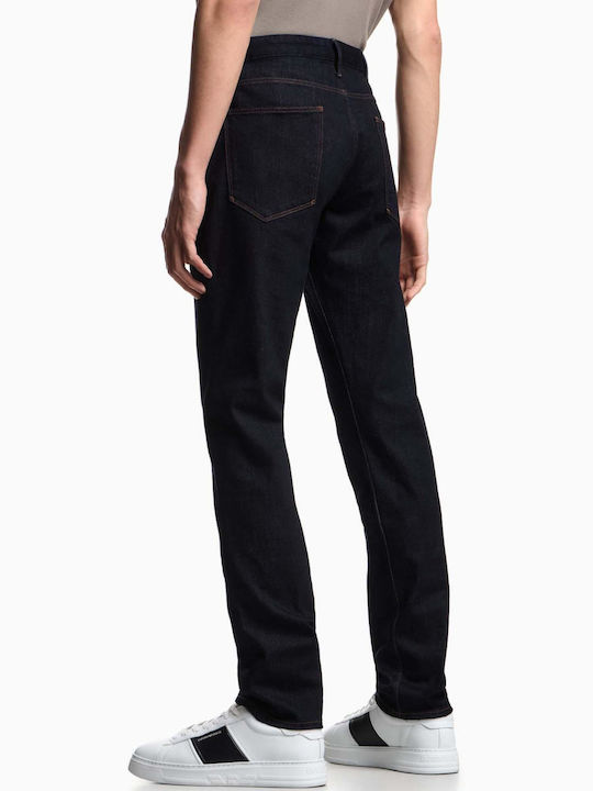 Men's Slim Fit Elastic Blue Jeans Pants