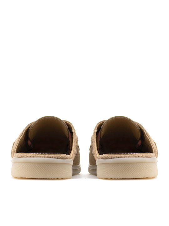 Damen Pantoletten mit Hochabsatz in Tabac Braun Farbe