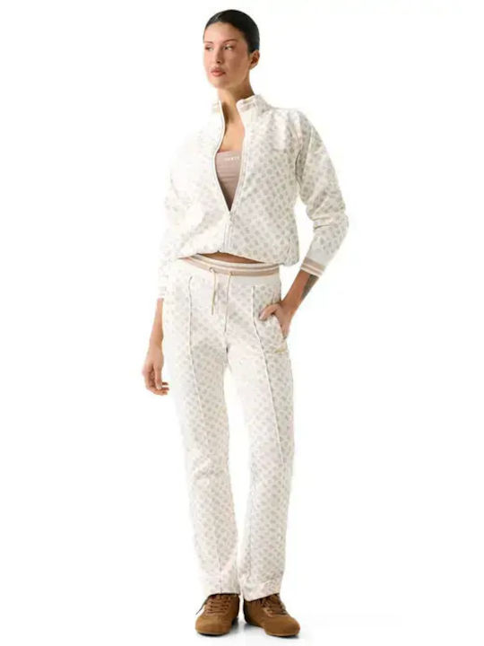 Women's Sweatshirt Cardigan Off-white