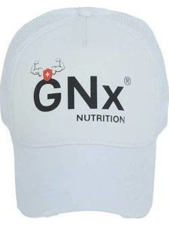 Καπελο Gnx Λευκό Mε Μαύρο Logo 26089 H&s