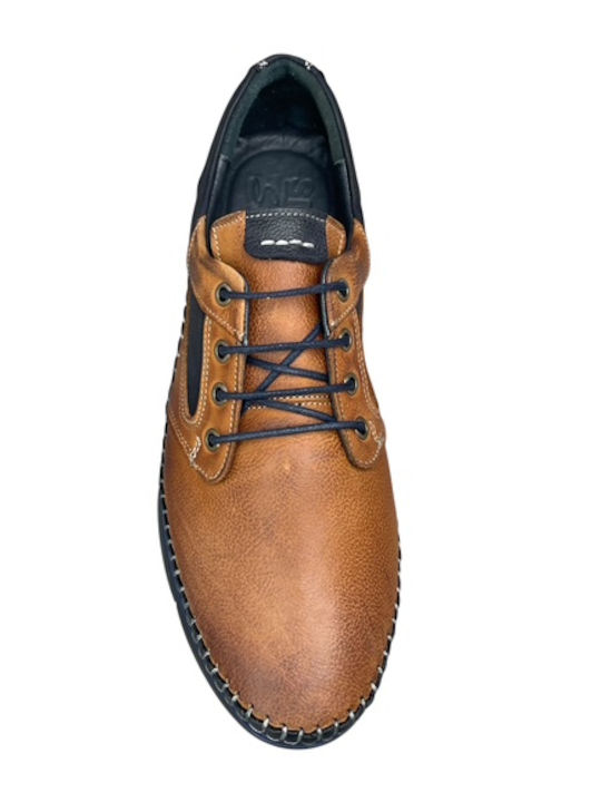 Leather Men's Casual Anatomic Tabac Brown Shoes