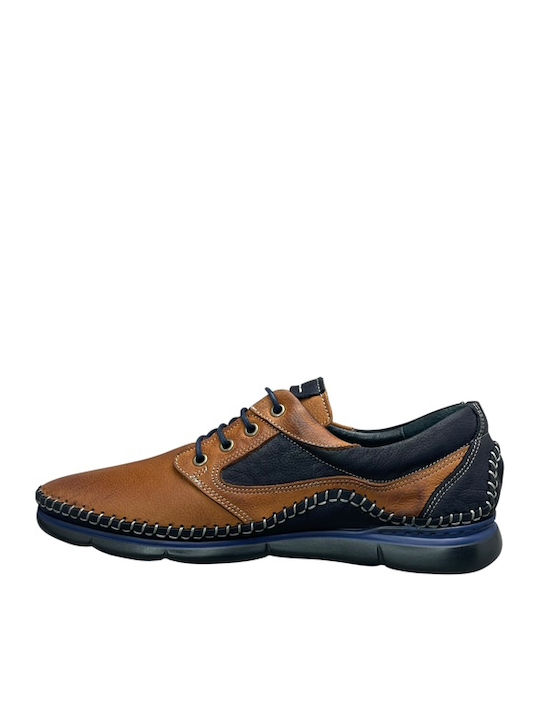 Leather Men's Casual Anatomic Tabac Brown Shoes