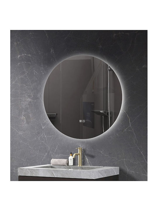 Bathroom Mirror Led Touch Mirrorlux Iris S-4528 Round Diameter 600mm
