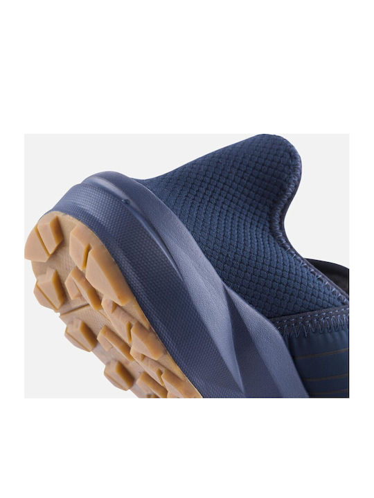 Heel Enclosed Winter Men's Slippers Blue