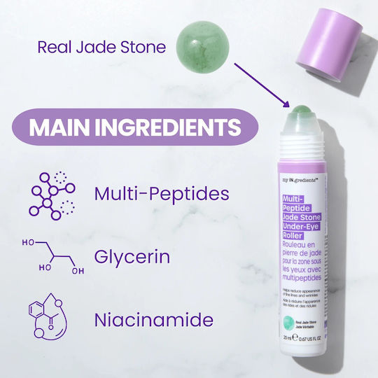 my iN.gredients Multi Peptide Jade Stone Augenbefeuchter für Feuchtigkeitsspendende 20ml