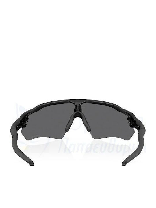 Oakley Radar Ev S Path Prizm Unisex Sonnenbrille mit Schwarz Kunststoff Gestell und Schwarz Polarisiert Linse OO9510-05