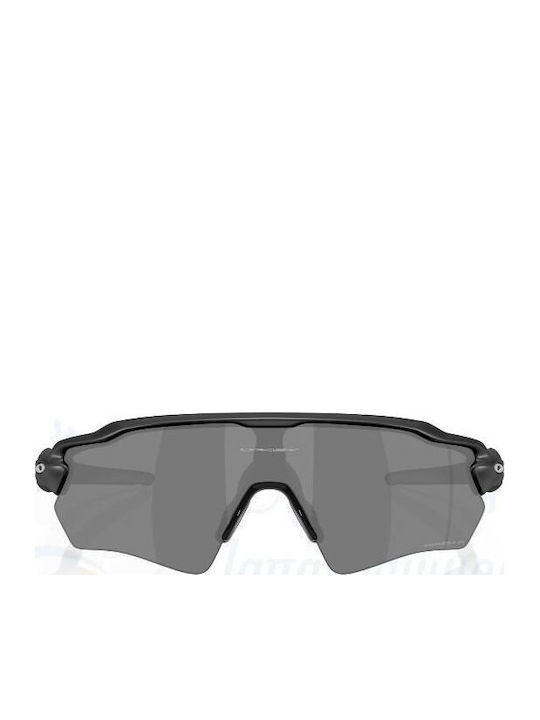 Oakley Radar Ev S Path Prizm Unisex Sonnenbrille mit Schwarz Kunststoff Gestell und Schwarz Polarisiert Linse OO9510-05