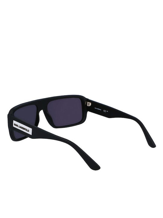 Karl Lagerfeld Unisex Γυαλιά Ηλίου με Μαύρο Κοκκάλινο Σκελετό και Μαύρο Φακό KL6129S-002