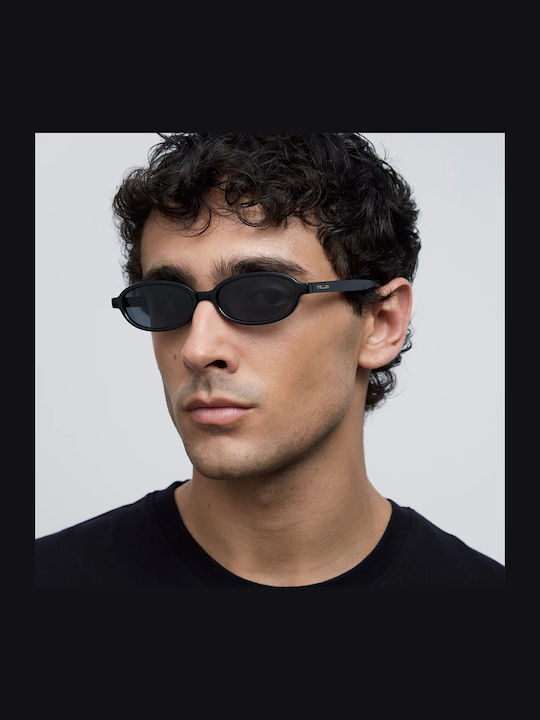 Meller Osei Women's Sunglasses with Black Horn-Rimmed Frame and Black Lens OS-TUTCAR