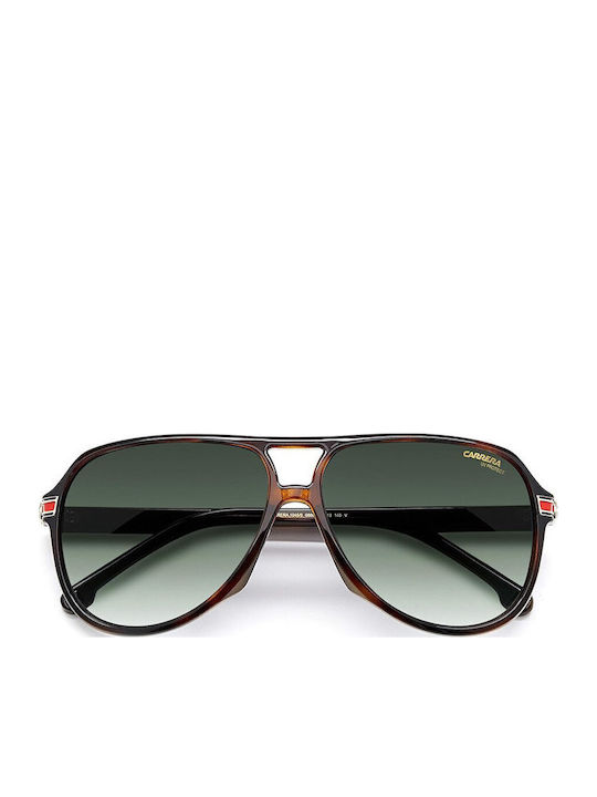 Carrera Unisex Sunglasses With Brown Tartaruga Horn-Rimmed Frame And Grey Gradient Lens 1045/S 0869K