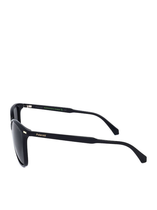 Polaroid Women's Sunglasses with Black Plastic Frame and Black Polarized Lens PLD4125/G/S 807