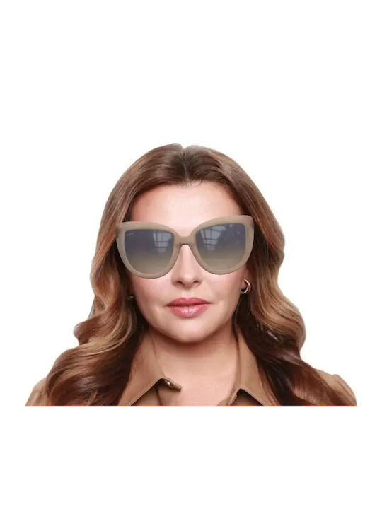 Max Mara Emme6 Women's Sunglasses with Brown Plastic Frame and Yellow Gradient Lens MM 0029 45F