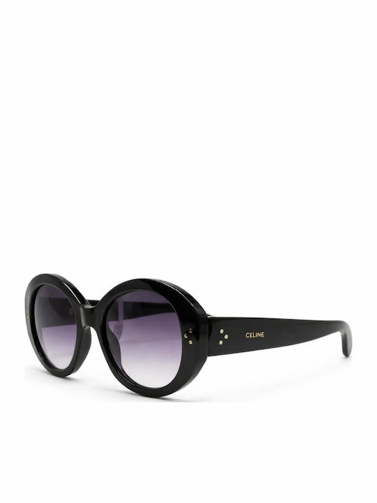 Celine Women's Sunglasses with Black Plastic Frame and Black Gradient Lens CL40240I-01F