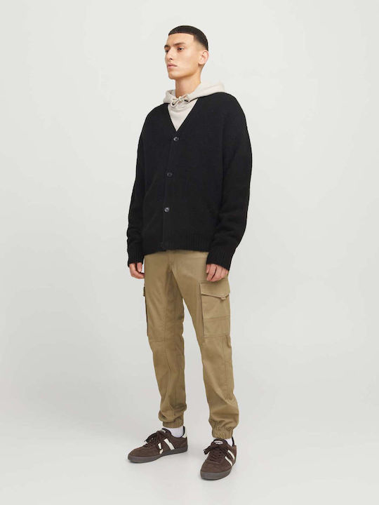 Elastic Cargo Trousers In Slim Fit Elmwood